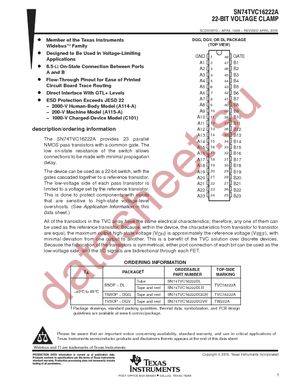 74TVC16222ADGGRE4 datasheet  